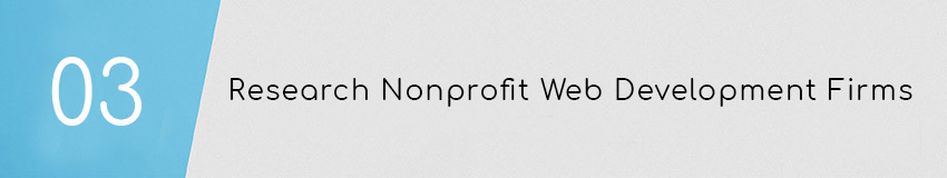 Web Development for Nonprofits Tip: Research web development firms