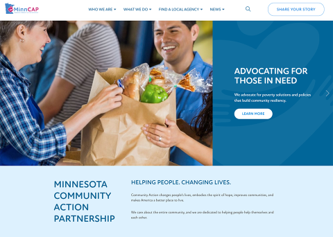 MEND Poverty designed its nonprofit website with Morweb