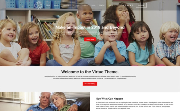 <p>Virtue nonprofit website theme.</p>