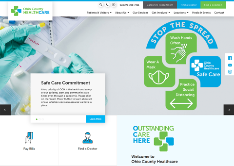 NWCTPS designed their emergency services website using Morweb’s unique healthcare web design tools. 