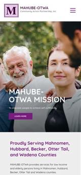 MAHUBE-OTWA Website Mobile Preview