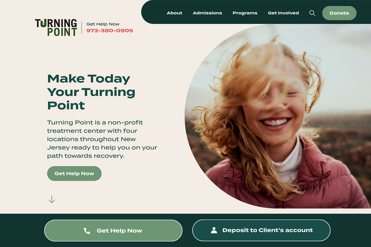 Turning Point Website Desktop Preview