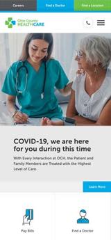 Ohio County Healthcare Website Mobile Preview