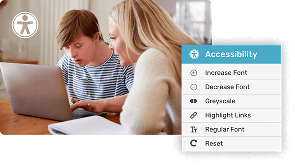 Morweb’s accessibility options prioritize the user experience on your healthcare website so everyone is satisfied.