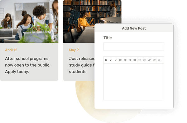 Use Morweb’s blog module to boost website engagement with your school’s audience.