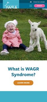 International WAGR Syndrome Association Website Mobile Preview