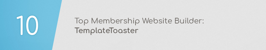 Top membership website builder: TemplateToaster