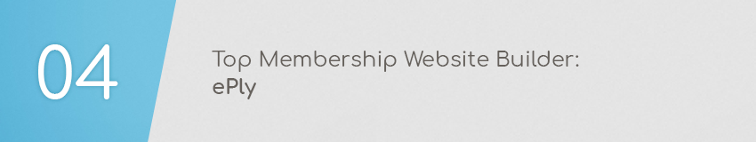 Top membership website builder: ePly