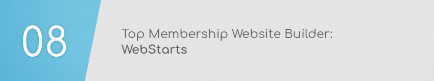Top membership website builder: WebStarts