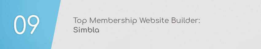 Top membership website builder: Simbla