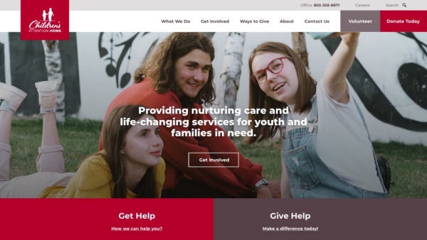 A screetshot of MSA's new site