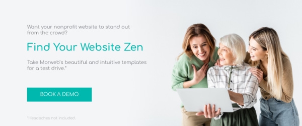 Nonprofit website templates made by Morweb make website design easy.