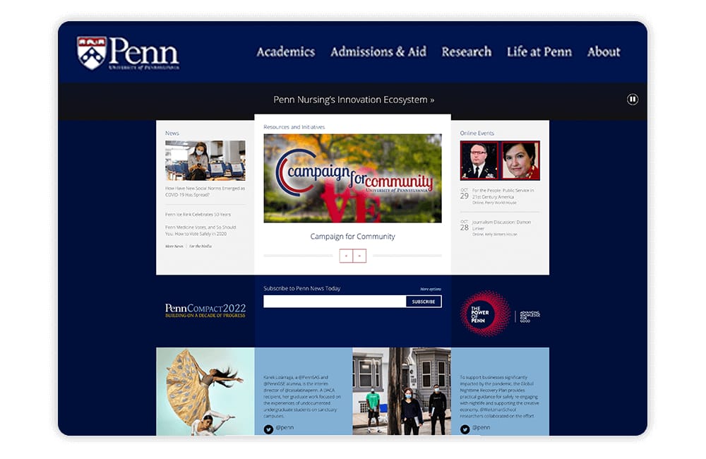 college news websites