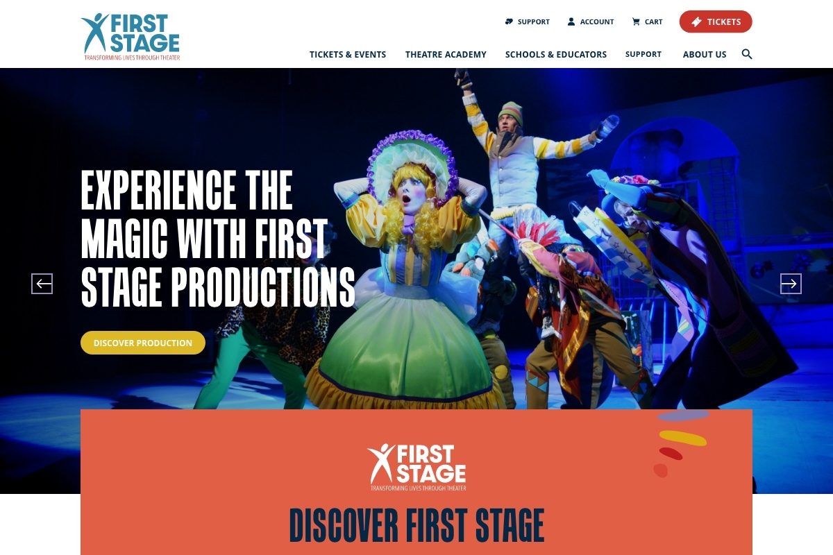 First Stage Website Desktop Preview