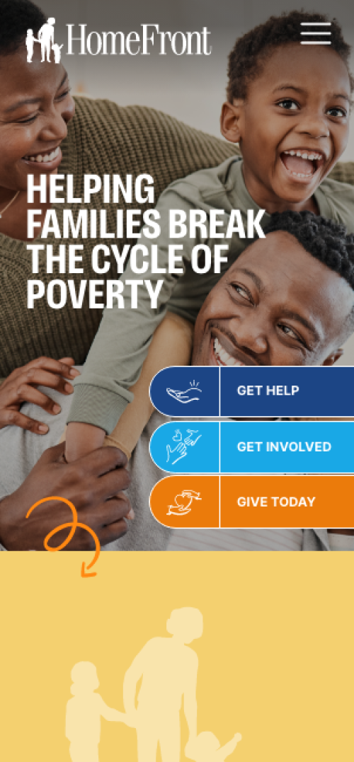 HomeFront Website Mobile Preview
