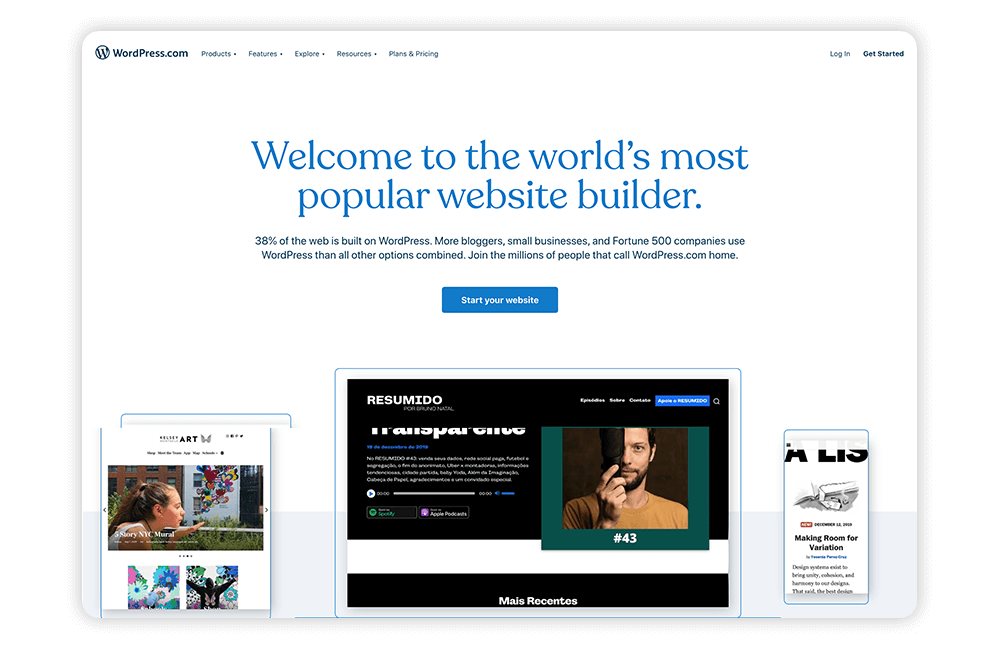 Check out WordPress' medical website builder.