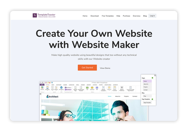 TemplateToaster is a membership website builder that produces high quality websites.