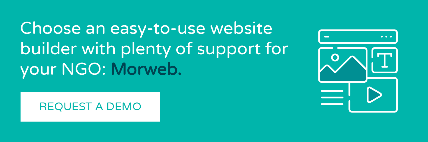 Click to request a demo of Morweb, an easy-to-use CMS, for your NGO’s website.