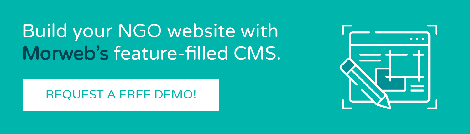 Click to request a demo of Morweb, an easy-to-use CMS, for your NGO’s website.