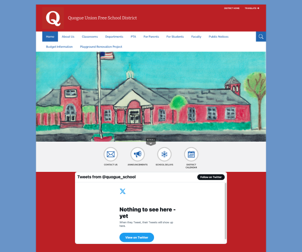 A screetshot of MSA's old site