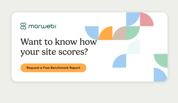 Request a free nonprofit website benchmark report CTA banner