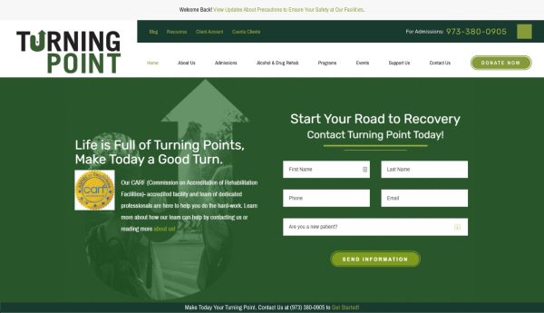 A screetshot of MSA's old site
