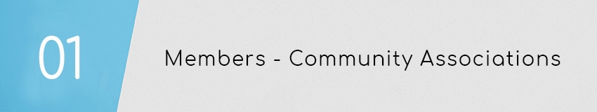 Members is a nonprofit website template for community associations.