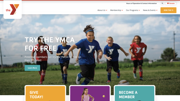 A screetshot of MSA's new site