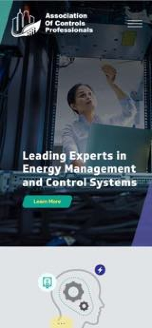 Association of Controls Professionals Website Mobile Preview