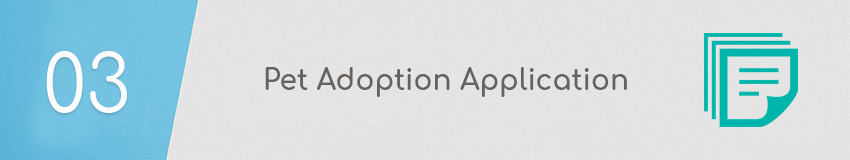 Best humane society best practice: pet adoption application