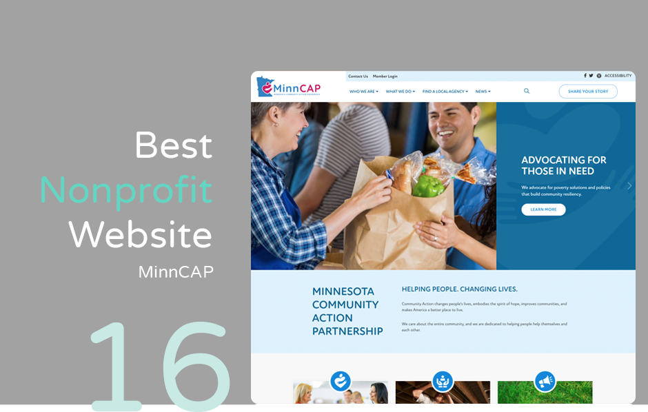 Best nonprofit website: MinnCAP