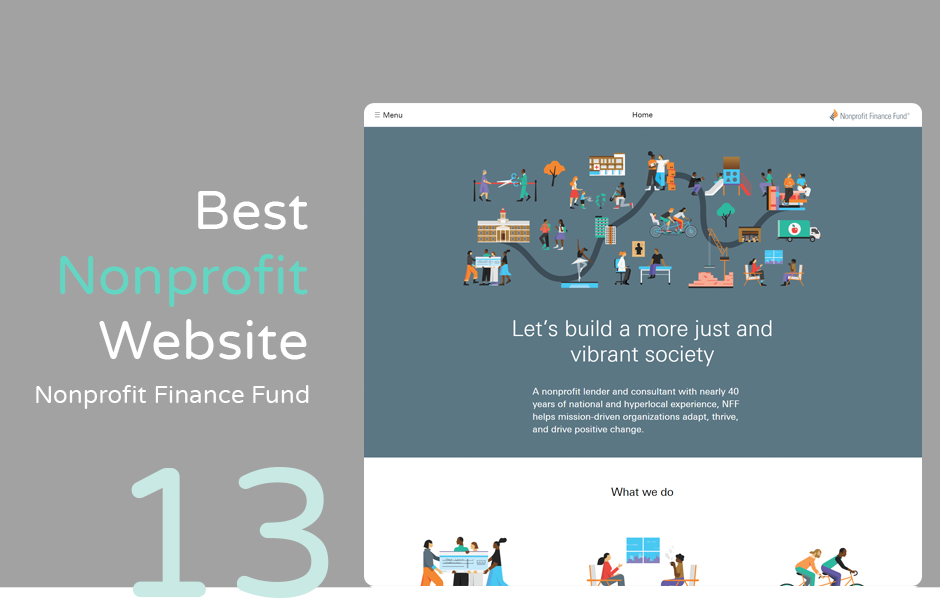 Best nonprofit website example: Nonprofit Finance Fund