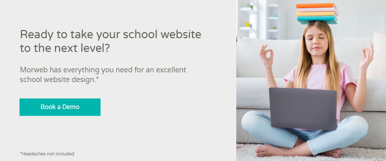 Morweb's school website builder can help you create a beautiful website.