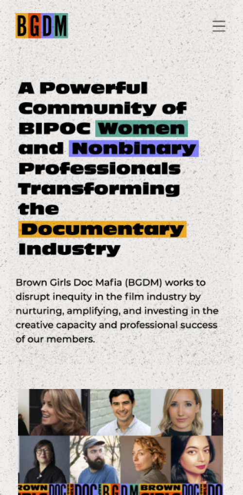 Brown Girls Doc Mafia Website Mobile Preview