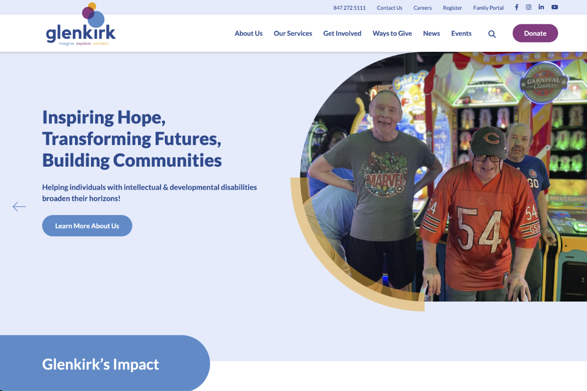 Glenkirk Website Desktop Preview