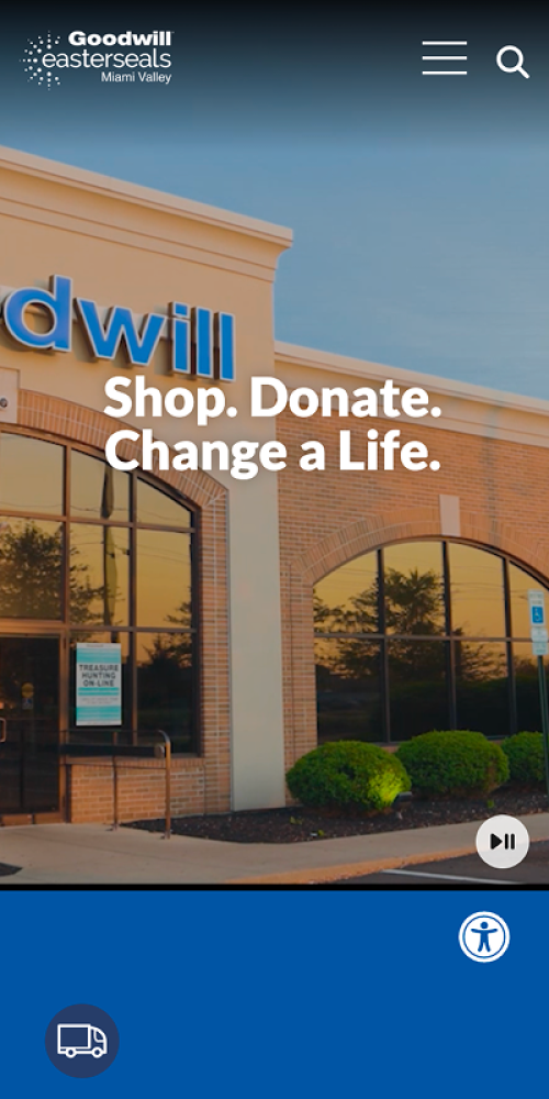 Goodwill Easterseals Miami Valley Website Mobile Preview