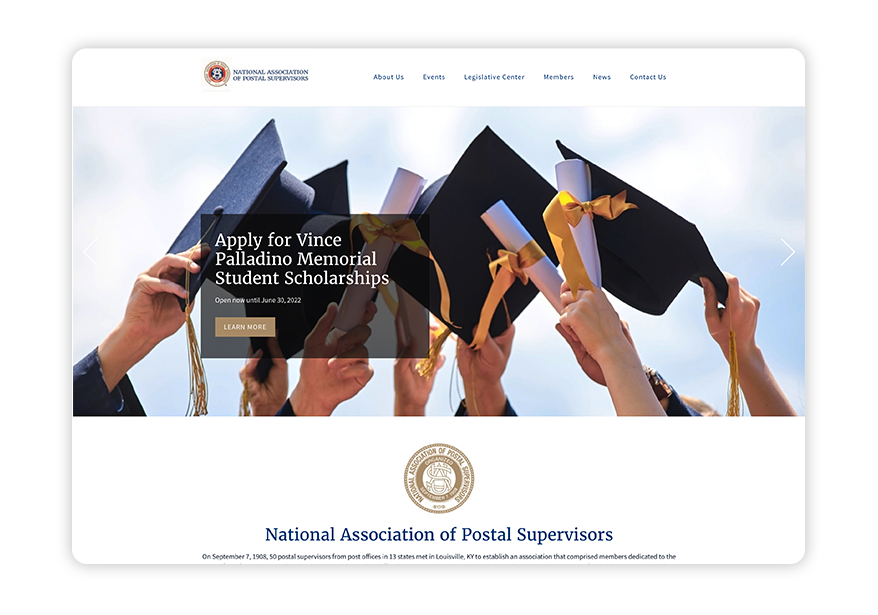 Take a look at the NAPS website to see a beautifully-designed membership website.