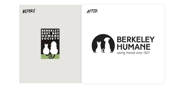 Nonprofit logo redesign: Berkeley Humane Society