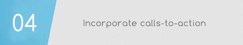 Nonprofit website best practice: Incorporate calls to action.