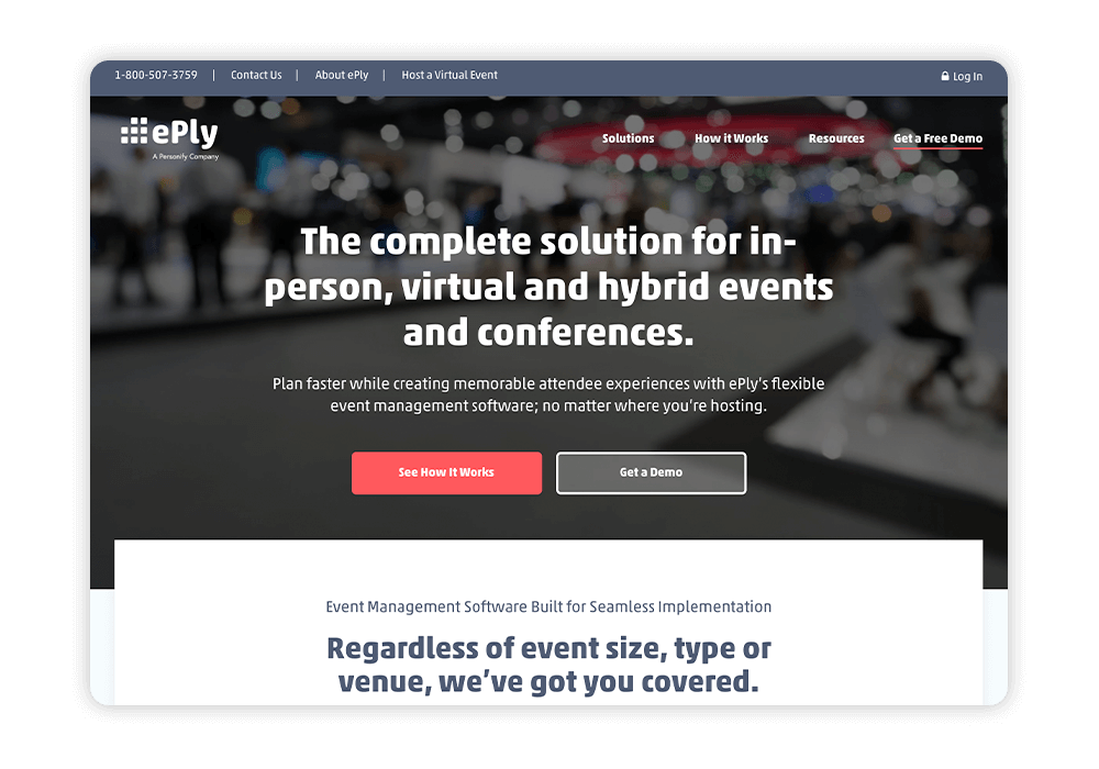 ePly is nonprofit event management software that's perfect for virtual and hybrid events.