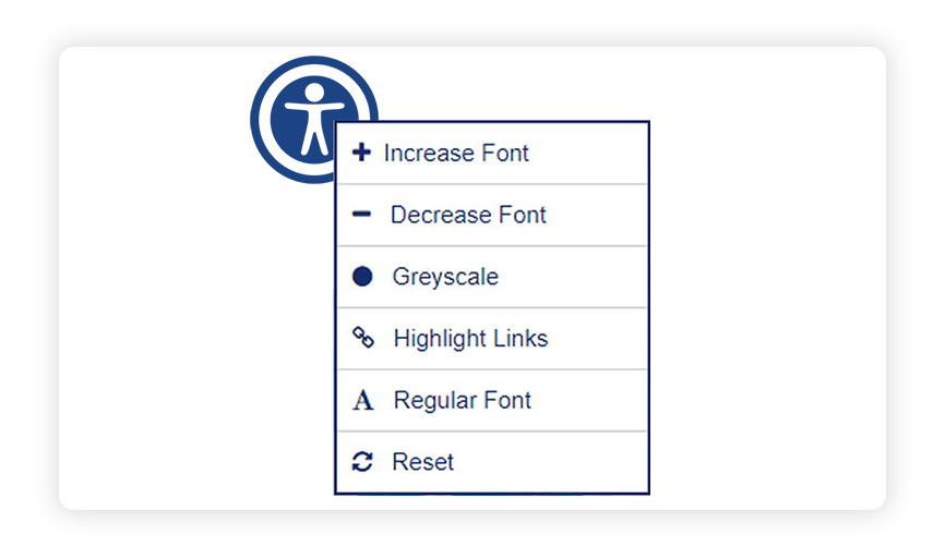 An essential feature for nonprofit web accessibility is an accessibility widget. 