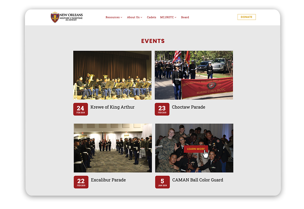 Tap into nonprofit web design best practices by creating event landing pages. 