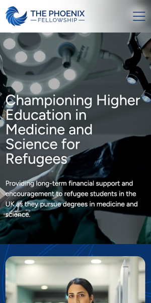 The Phoenix Fellowship Website Mobile Preview