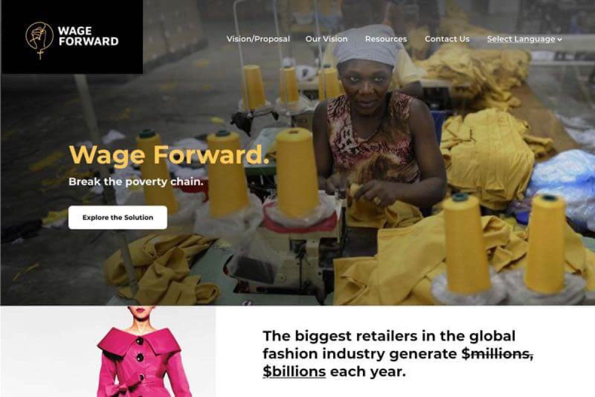 Wage Forwar Website Desktop Preview