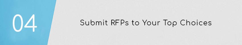 Web Development for Nonprofits Tip: Submit RFPs to your top nonprofit web development firms